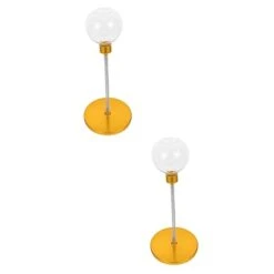 POPETPOP 2pcs Slow Food Ball Automatic Pet Feeders Dog Food Automatic Feeder Puppy Dog Dog Training Exercise Slow Feed Bowl Puppy Dog Treat Dog Treats Dispensing Ball Yellow