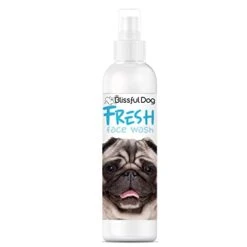 The Blissful Dog Fresh Flat Face Wash - Cleans Facial Folds And Wrinkles, 8-Ounce, Pug