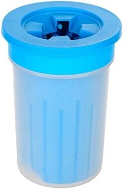 Kuntrona Pet Foot Clean Cup For Dogs Cats Cleaning Tool Soft Plastic Washing Brush Paw Washer Accessories Blue 10.5x10.5x8.2cm -Dog Supply Store 315gAIGx0AL. AC