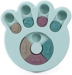 Vakitar Dog Treat Puzzle Interacive Cute Shape Slow Eating Dogs Food Puzzle Feeder Toys For Pet Dog(Claw Blue) -Dog Supply Store 315qMOinHjL. AC
