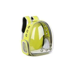 LEFEDA Pet Transport Bag Carrying For Cats .Cat Carrier Bags Breathable Pet Carriers Small Dog Cat Backpack Travel Space Capsule Cage Pet Backpack Carrier (Color : Yellow)