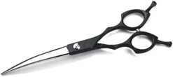 BITWIT Kitchen Baking, High-end Pet Grooming Scissors Color Grooming Scissors Small Mouth Finishing Scissors Up And Down Double Use (Color : Black Curved) -Dog Supply Store 31AGrjWtCPS. AC