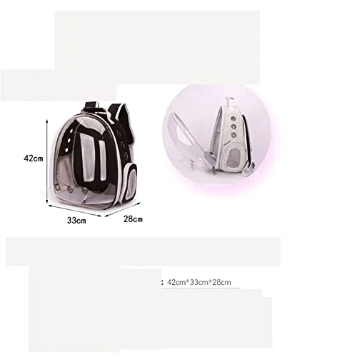 LEFEDA Cat Carrier Bags Cat Bag Breathable Portable Pet Carrier Bag Outdoor Travel Backpack For Cat Dog Transparent Pet Backpack Pet Backpack Carrier (Color : 2) 6 LEFEDA Cat Carrier Bags Cat Bag Breathable Portable Pet Carrier Bag Outdoor Travel Backpack For Cat Dog Transparent Pet Backpack Pet Backpack Carrier (Color : 2) - Image 4