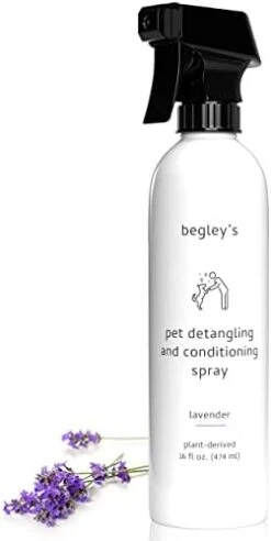 Begley's Natural Pet Detangling Spray - Premium Essential Oil Scented Detangler Spray For Dogs, Puppies & Cats - Dog Leave In Conditioner Spray - Dematting Spray For Dogs & Pets - 16 Oz, Baby Powder -Dog Supply Store 31GsYj2HaUL. AC