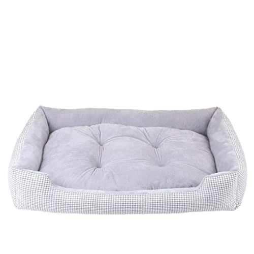 Dog Beds For Large Dogs Winter Warm Kennel Plush Beds S- L Plaid Mat Cat Sleeping Bed For Dog (Small,Grey) 3 Dog Beds For Large Dogs Winter Warm Kennel Plush Beds S- L Plaid Mat Cat Sleeping Bed For Dog (Small,Grey)