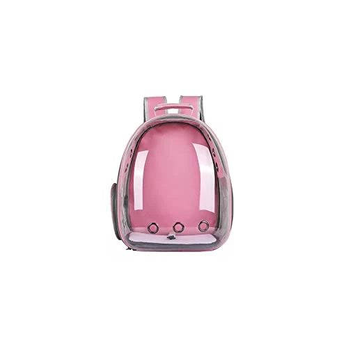 LEFEDA Cat Bag Outdoor Pet Shoulder Bag Carriers Backpack Breathable Portable Travel Transparent Bag For Small Dogs Cats Pet Backpack Carrier (Color : Pink) 3 LEFEDA Cat Bag Outdoor Pet Shoulder Bag Carriers Backpack Breathable Portable Travel Transparent Bag For Small Dogs Cats Pet Backpack Carrier (Color : Pink)
