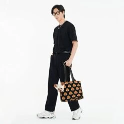 Small Dog Carrier Purse Tote Bag, Portable Small Dog/Cat Soft-Sided Carrier With Safety Tether, Pet Carrier Tote For Subway/Shopping/Hiking/Traveling, Compatible With Spaghetti Italian Food -Dog Supply Store 31JfCLgIZBL