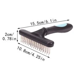 GENERIC Pet Grooming Brush Shedding And Dematting Undercoat Rake Comb For Dogs And Cats Extra Wide Blue Pet Supplies For Small Dogs Bed (Blue, One Size) -Dog Supply Store 31M8tqdfXIL