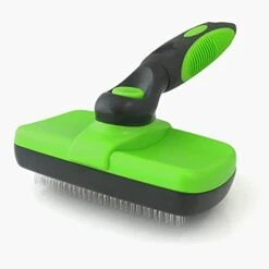 Self Cleaning Pet Slicker Brush Dogs Cats Grooming Brush Deshedding Tool For Cats Dogs With Short To Long Hair (Color : Green+Black) 10 Self Cleaning Pet Slicker Brush Dogs Cats Grooming Brush Deshedding Tool For Cats Dogs With Short To Long Hair (Color : Green+Black) -Dog Supply Store 31MD4VXonDL