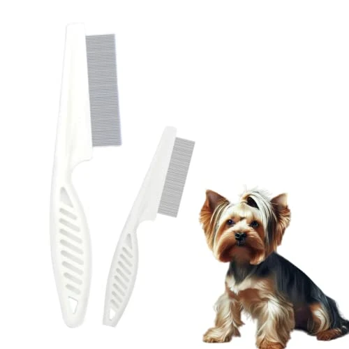Zentric Pet Comb, Multifunctional Pet Hair Comb Flea And Tear Stain Removal, Dog Lice Comb, Flea Brush For Cats, Fine-Toothed Flea Comb For Long & Short Hair Pet (2 Sets-White) 11 Zentric Pet Comb, Multifunctional Pet Hair Comb Flea And Tear Stain Removal, Dog Lice Comb, Flea Brush For Cats, Fine-Toothed Flea Comb For Long & Short Hair Pet (2 Sets-White) - Image 9