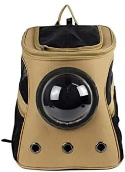 LEFEDA Pet Backpack Portable Space Capsule Breathable Window Cat Back Dog Bag Pet Supplies Accessories Portable Travel Bag Pet Backpack Carrier (Color : Gray) -Dog Supply Store 31UkLP7q3 L. AC