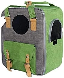 LEFEDA Fashion Portable Dog Cat Carrier Bag Japanese Outdoor Pet Double Shoulder Backpack For Small Dog Cat Breathable Mesh Travel Bag Pet Backpack Carrier (Color : Green) 9 LEFEDA Fashion Portable Dog Cat Carrier Bag Japanese Outdoor Pet Double Shoulder Backpack For Small Dog Cat Breathable Mesh Travel Bag Pet Backpack Carrier (Color : Green) - Image 7