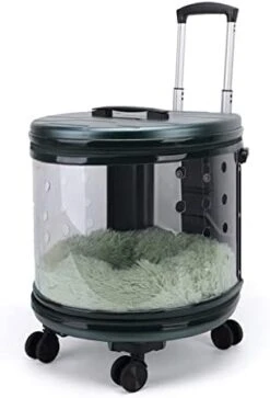 LEFEDA Cat Carrier Pet Trolley Case Dog Travel Transport Bag Transparent Wide View Handbag Outing Portable Backpack Bubble Box Pet Backpack Carrier (Color : Pink) -Dog Supply Store 31c01OvkBoL. AC 1