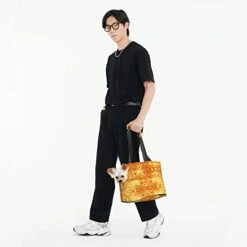 Food Waffle Pets Carrier Bag For Small Dogs & Cats Foldable Puppy Soft Shoulder Bag Portable Tote Bag -Dog Supply Store 31cEYGY0zgL