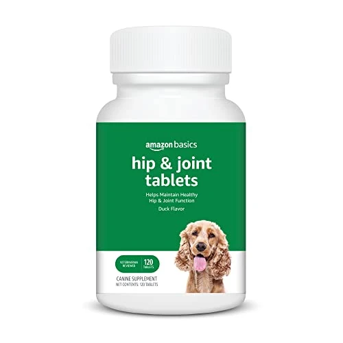 Amazon Basics Dog Hip & Joint Chewable Tablets, Duck Flavored, 120 Count (Previously Solimo) 3 Amazon Basics Dog Hip & Joint Chewable Tablets, Duck Flavored, 120 Count (Previously Solimo)