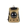 JOZZY Pet Travel Bag Large Pet Backpack Portable Space Capsule Breathable Window Cat Carrier Dog Bag Pets Products Accessories Portable Travel Bags (Color : Gold) 1 JOZZY Pet Travel Bag Large Pet Backpack Portable Space Capsule Breathable Window Cat Carrier Dog Bag Pets Products Accessories Portable Travel Bags (Color : Gold) -Dog Supply Store 31m1GZFilQL