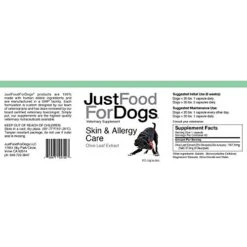 JustFoodForDogs Skin & Allergy Care Supplements For Dogs - Immunity Booster With Skin Healing Relief (60 Count) -Dog Supply Store 4102urbwyoL