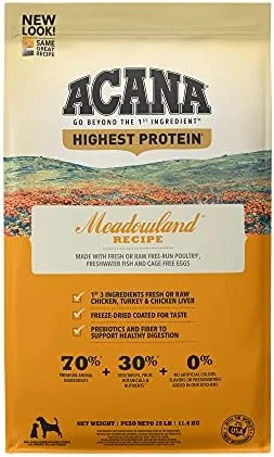 ACANA Highest Protein Dry Dog Food, Grasslands, Lamb And Duck Recipe, 4.5lb 15 ACANA Highest Protein Dry Dog Food, Grasslands, Lamb And Duck Recipe, 4.5lb - Image 13