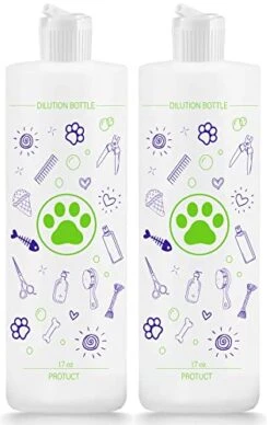 2 Pack Pet Shampoo Dilution Bottles, Specialties Mixing Bottle For Concentrated Dog Shampoo, Mixing Bottle For Dog Grooming Shampoo And Conditioner Grooms (2)