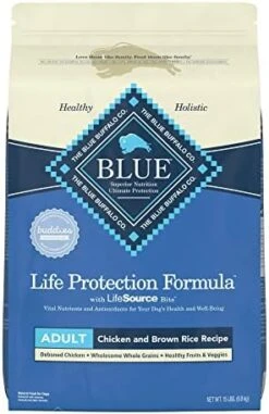 Blue Buffalo Life Protection Formula Natural Adult Healthy Weight Dry Dog Food, Chicken And Brown Rice 30-lb -Dog Supply Store 4114WPOIWlL. AC