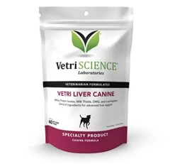 VETRISCIENCE Vetri Liver Canine Milk Thistle Supplement For Dogs – Advanced Liver Supplement For Dogs With Antioxidants, Liver Detox, For Sensitive Stomachs