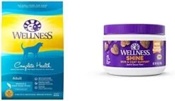 Wellness Complete Health Dry Dog Food With Grains, Natural Ingredients, Made In USA With Real Meat, All Breeds, For Adult Dogs (Chicken & Oatmeal, 15-Pound Bag) -Dog Supply Store 412YytASCZL. AC