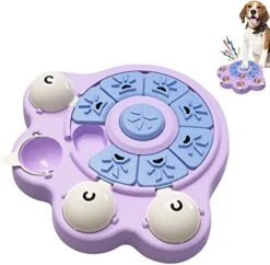 Kubatis Dog Rotating Puzzle Toys Level 3 2 1, Dog Treat Puzzle Slow Feeder, Interactive Enrichment Toys For Large/Medium/Small, Dog Food Dispenser For Boredom And Mental Stimulation.(Dark Blue) -Dog Supply Store 412d1xO6zyL. AC 1