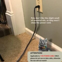 Z&X Pet Chew Proof Cord Protector 10 FT, Silicone Rubber Cable Protector, Fresh Scent Makes Your Pet Lose Interest In Chewing Power Cords, No Chew, Keeping Your Fur Baby Safe From Electric Shock -Dog Supply Store 4131OvLNWuL