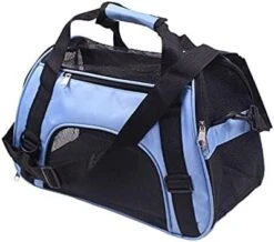 JOZZY Pet Travel Bag Portable Travel Carrying Dog Bag Breathable Waterproof Pet Backpack Dog Carrier Pet Handle Bags Pet Transport Cat Bags Outdoor (Color : Blue, Size : Medium) 21 JOZZY Pet Travel Bag Portable Travel Carrying Dog Bag Breathable Waterproof Pet Backpack Dog Carrier Pet Handle Bags Pet Transport Cat Bags Outdoor (Color : Blue, Size : Medium) -Dog Supply Store 4139VVo GjL. AC