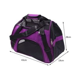 LEFEDA Pet Carrier Cat Portable Breathable Foldable Bag Cat Dog Carrying For Small Dog Outgoing Travel Pets Handbag With Shoulder Strap Pet Backpack Carrier (Color : Purple, Size : 44x26x21 (pet 2.5 -Dog Supply Store 413dZtsCWJL