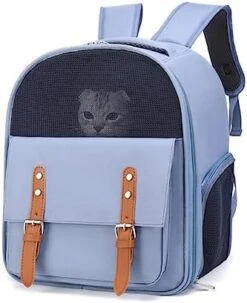Pet Space Capsule Backpack, Small Medium Cat Puppy Dog Carrier, Pet Carrier For Travel Hiking Walking Camping Blue -Dog Supply Store 413oPPG2EBL. AC