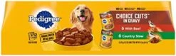 PEDIGREE CHOICE CUTS IN GRAVY Adult Canned Soft Wet Dog Food Variety Pack, With Beef And Country Stew, 13.2 Oz. Cans (Pack Of 12) 9 PEDIGREE CHOICE CUTS IN GRAVY Adult Canned Soft Wet Dog Food Variety Pack, With Beef And Country Stew, 13.2 Oz. Cans (Pack Of 12) -Dog Supply Store 413suKNZT4L. AC