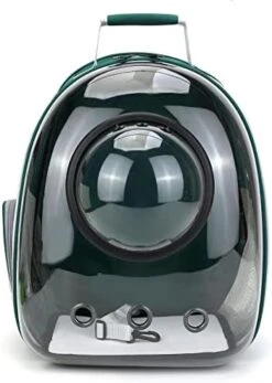 LEFEDA Pet Carrier Bag With Cover Cat Carrying Bag Breathable Pet Carrying Bag Small Dog And Cat Backpack Traveling Space Capsule Cage Pet Backpack Carrier (Color : Green) -Dog Supply Store 414Pk615sL. AC