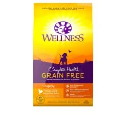 Wellness Complete Health Natural Grain Free Dry Puppy Food, Chicken & Salmon, 24-Pound Bag