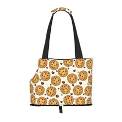 Dog Carrier Purse Cookie Realistic Food Dog Tote Bag Portable Small Cats Puppy Purse Carrier For Puppy Cats Dog Travel Shopping