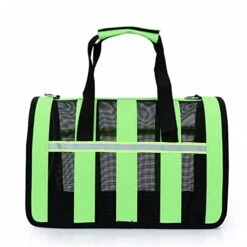 LEFEDA Pet Carrier Bag Portable Dog Carrier Bag Breathable Carry Bags Reflective Stripe For Small Dogs Cats Bag Travel Pet Bag Carrying Pet Backpack Carrier (Color : Green) -Dog Supply Store 415kWi0kOTL