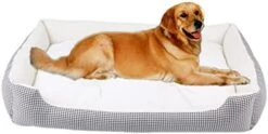 Dog Beds For Large Dogs Winter Warm Kennel Plush Beds S- L Plaid Mat Cat Sleeping Bed For Dog (Small,Grey) 29 Dog Beds For Large Dogs Winter Warm Kennel Plush Beds S- L Plaid Mat Cat Sleeping Bed For Dog (Small,Grey) -Dog Supply Store 416r SCE jL. AC 2