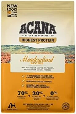 ACANA Highest Protein Dry Dog Food, Grasslands, Lamb And Duck Recipe, 4.5lb 21 ACANA Highest Protein Dry Dog Food, Grasslands, Lamb And Duck Recipe, 4.5lb -Dog Supply Store 416r4OAP2DL. AC
