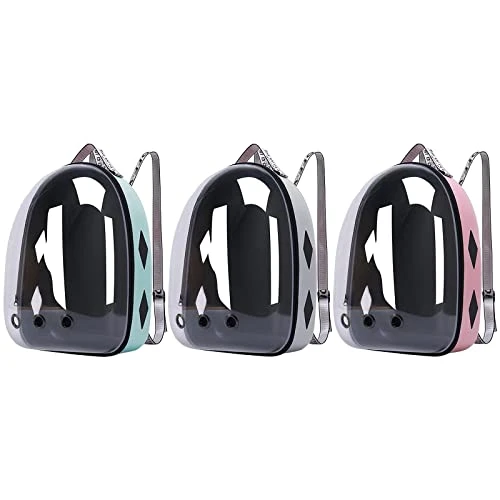 LEFEDA Pet Cat Bag Carrier For Dog Backpack Bubble Capsule Portable Transparent Breathable Opening Design Handbag Pet Backpack Carrier (Color : Pink Bag) 8 LEFEDA Pet Cat Bag Carrier For Dog Backpack Bubble Capsule Portable Transparent Breathable Opening Design Handbag Pet Backpack Carrier (Color : Pink Bag) - Image 6