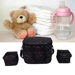 Entatial Oxford Cloth Dog Travel Bag, Multi Function Pockets Large Capacity Pet Food Storage Bag Lined Wear Resistant Anti Scratch For Diaper For Snack For Outdoor -Dog Supply Store 417h5NCCnML 2