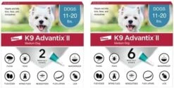 K9 Advantix II Medium Dog Vet-Recommended Flea, Tick & Mosquito Treatment & Prevention | Dogs 11-20 Lbs. | 2-Mo Supply -Dog Supply Store 417r1nasBnL. AC