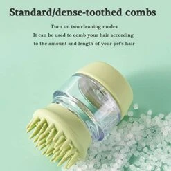 Pet Bath Rush For Dog And Cat Washing,Soothing Massage Soft Hair Silicone Comb With Shampoo Dispenser -Dog Supply Store 417tgCcz3HL