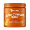 Zesty Paws Allergy Immune Supplement For Dogs - With Omega 3 Salmon Fish Oil & EpiCor Pets + Probiotics For Seasonal Allergies - Peanut Butter