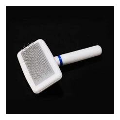 YangYan Pet Dog Cat Puppy Hair Shedding Grooming Trimmer Fur Comb Brush Slicker Tool (Color : White, Size : 55 X 100mm Approx) -Dog Supply Store 418me3dN1dL