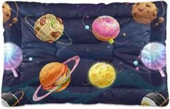 Emelivor Food Planets Dog Cat Bed Washable Crate Pet Bed Anti-Slip Comfortable Puppy Kennel Bed For Indoor Small Medium Large Dogs Cats, 18 X 24 Inch -Dog Supply Store 418uFdMO4iL. AC