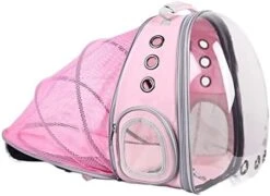 LEFEDA Portable Cat Travel Bag Breathable Space Capsule Expendable Transparent Carrier Pet Backpack For Cat Dog Pet Backpack Carrier (Color : 2) -Dog Supply Store 419M1Rxfh7L. AC