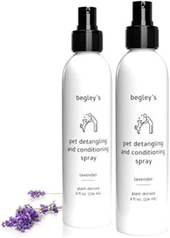 Begley's Natural Pet Detangling Spray - Premium Essential Oil Scented Detangler Spray For Dogs, Puppies & Cats - Dog Leave In Conditioner Spray - Dematting Spray For Dogs & Pets - 16 Oz, Baby Powder -Dog Supply Store 419QqZDyHhL. AC