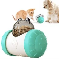 Dog And Cat Toys Pet Feeder Dog Educational Toys Pet Feeder Food Overflow Device Tumbler ABS Material Allows Cats And Dogs To Eat Slowly To Help Pets Digest (Green) -Dog Supply Store 419z0T7z2tS. AC