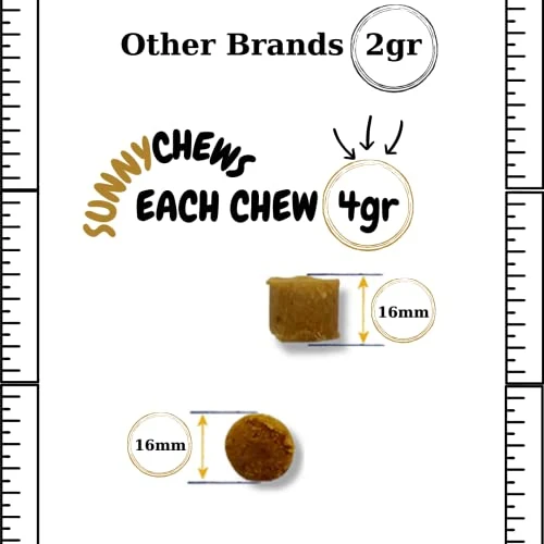 SUNNYCHEWS 8 In 1 Dog Multivitamins Chewable, Multivitamin For Dogs With Glucosamine Chrondrotin For Dogs, Itching, Aller Immune, Hip And Joint Chews With Dog Omega 3 Supplement, All Age, 12oz 4 SUNNYCHEWS 8 In 1 Dog Multivitamins Chewable, Multivitamin For Dogs With Glucosamine Chrondrotin For Dogs, Itching, Aller Immune, Hip And Joint Chews With Dog Omega 3 Supplement, All Age, 12oz - Image 2