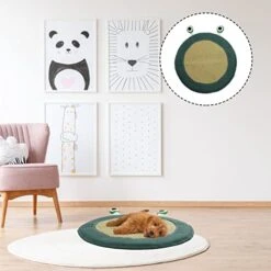Mipcase Dog Birthday Dog Birthday Dog Food Mat Pet Cooling Mat Grass Rattan Summer Cooling Pad Natural Straw Mat Area Rug Pet Sleeping Floor Pad For Dogs Cats Dog Birthday Dog Food Mat Dog Food Mat